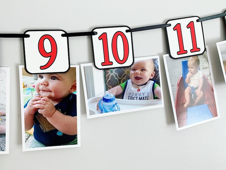 racing first birthday photo banner
