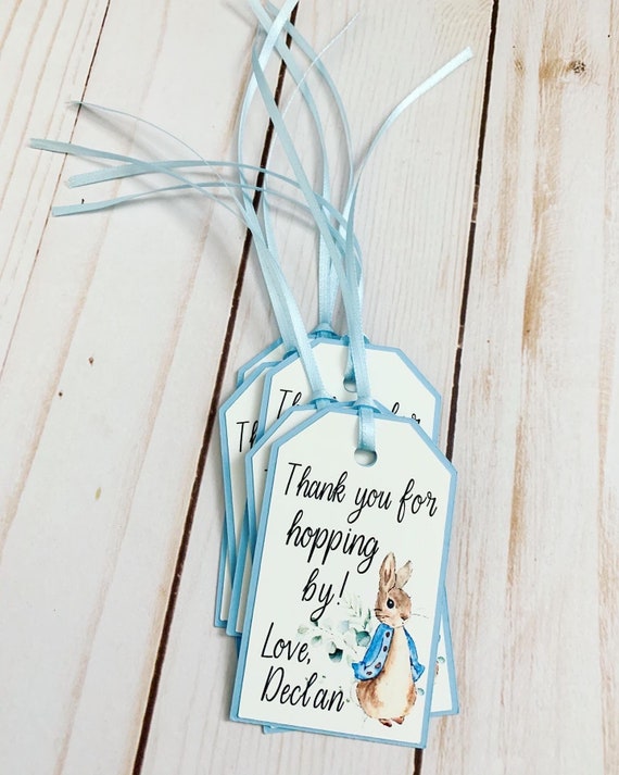Peter Rabbit Birthday, Peter Rabbit Baby Shower Decorations, Peter Rabbit Favor Tags, Easter Birthday, Easter Baby Shower Il_570xn