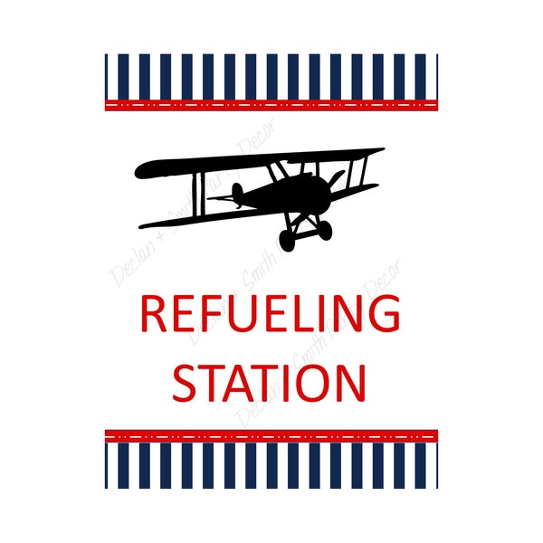 airplane party*time flies*refueling station*airplane prints*airplane party decorations*transportation party*travel party*time flies sign