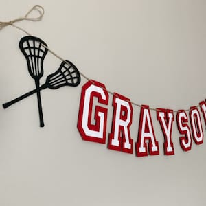 lacrosse custom phrase banner