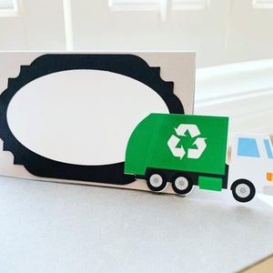 garbage truck birthday, recycling truck birthday, garbage recycling truck birthday, garbage truck decorations, birthday decorations image 2