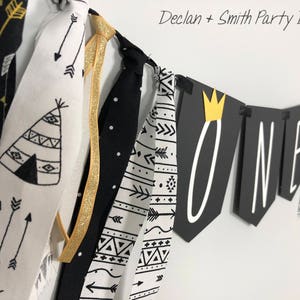 Wild One first birthday high chair banner, Where the Wild Things Are birthday party decor, Wild One party, Wild One birthday boy