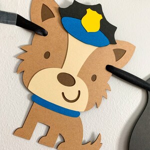 police happy birthday banner