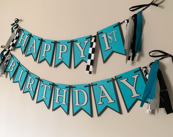 Fast One Racing First Birthday Party, Race Car Birthday Banner, Monster Truck Birthday, Supercross Birthday Party, Dirt Bike, Formula 1