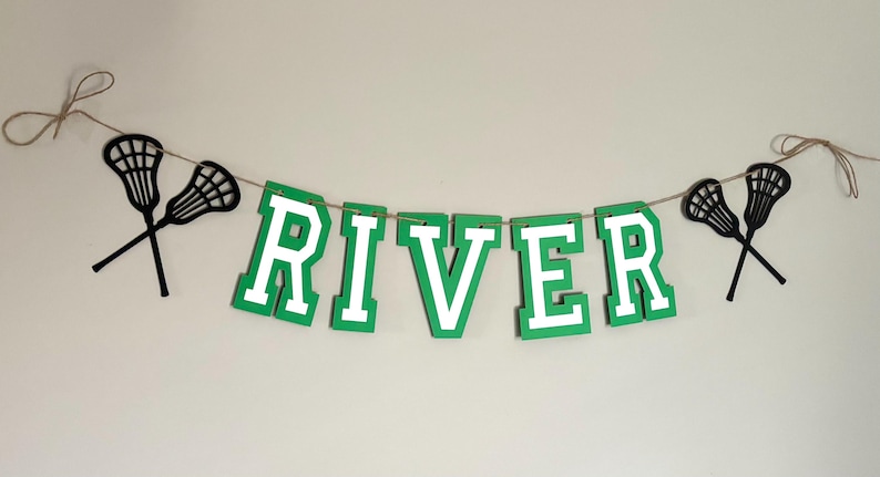 lacrosse custom phrase banner