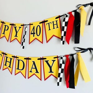 Racing Birthday Party, Race Car Birthday Banner, Monster Truck Birthday Party, Supercross Birthday Party, Dirt Bike Birthday Party image 6