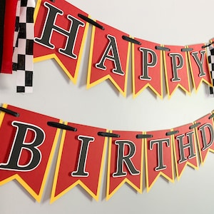 Ferrari formula one racing happy birthday banner, Ferrari formula 1 birthday supplies, Personalized Ferrari party decor, Fast One, Two Fast