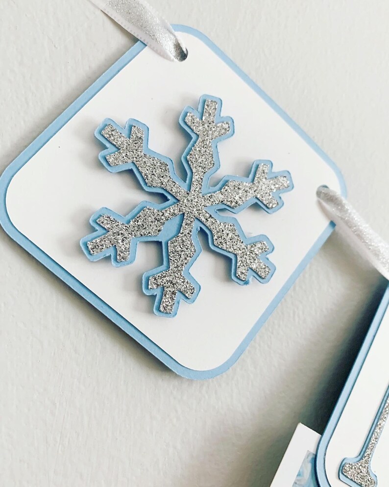 Decoraciones de cumpleaños de Winter ONEderland, Niño de Winter ONEderland, Fiesta de cumpleaños de copos de nieve de invierno, Banner de fotos de Winter ONEderland imagen 5