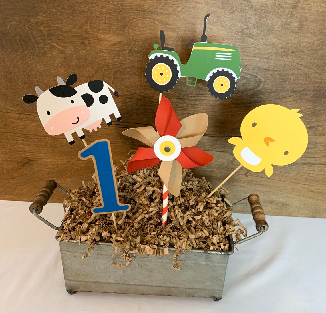 Tractor Birthday Decorationsbarnyard Animal Birthday Party | Etsy