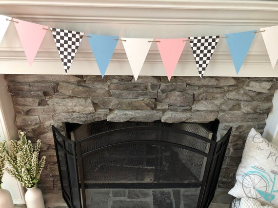 Burnout Or Bows Nobody Knows Gender Reveal Pennant Banner Il_570xn