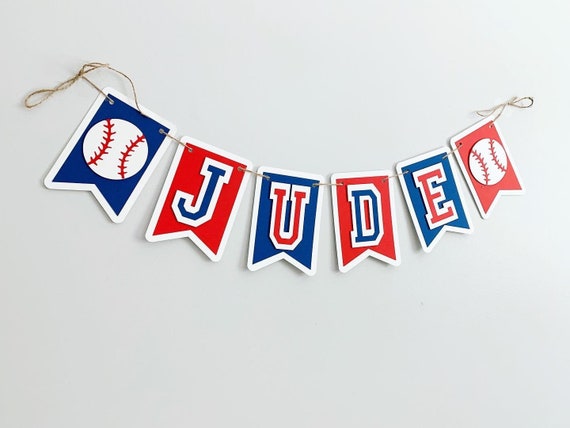 baseball birthday party*baseball name banner*rookie of the year*baseball party decorations*baseball birthday banner*baseball baby shower Il_570xn