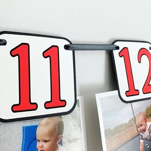 racing first birthday photo banner