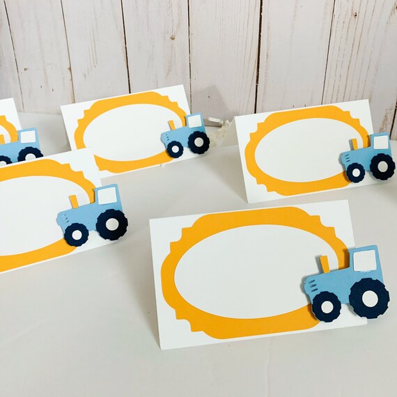 Blue Tractor Birthday Decorations, Blue Tractor Food Tent Signs, Blue Tractor Baby Shower