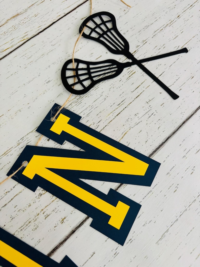 lacrosse custom phrase banner