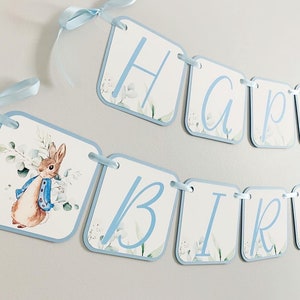 Peter Rabbit Birthday Decorations, Peter Rabbit Baby Shower Decorations, Peter Rabbit Birthday Banner, Easter Birthday, Easter Baby Shower