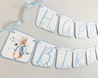 Peter Rabbit Birthday Decorations, Peter Rabbit Baby Shower Decorations, Peter Rabbit Birthday Banner, Easter Birthday, Easter Baby Shower