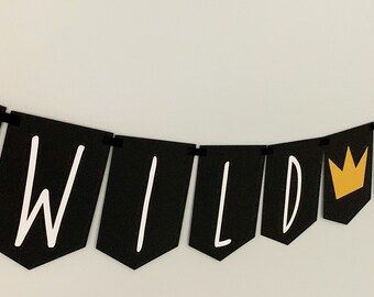 Wild One birthday * Wild One Banner * Where the Wild Things Are birthday * Wild One Birthday Banner * Wild One party * Wild One birthday boy