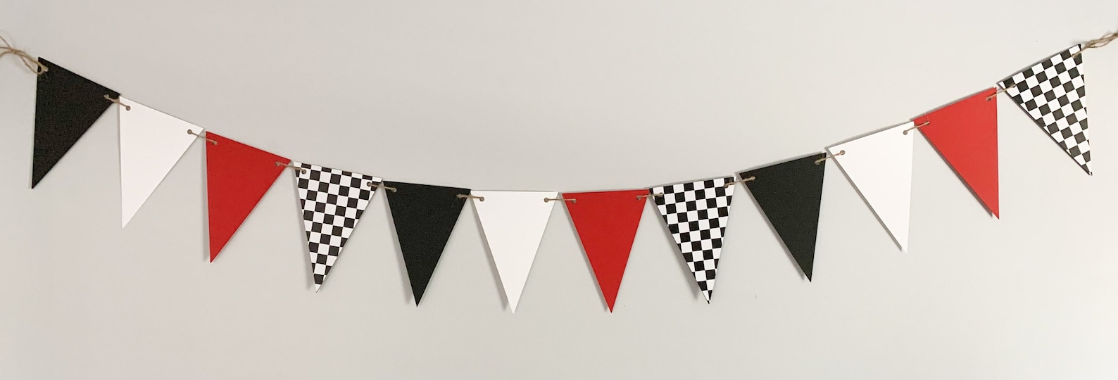 Racing Pennant Banner Race Car Birthday Decorations Monster - Etsy