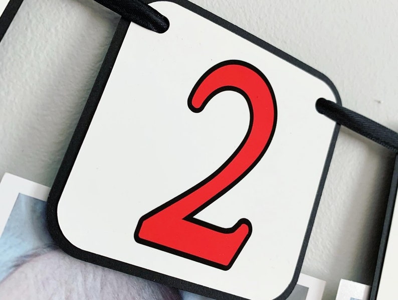 racing first birthday photo banner