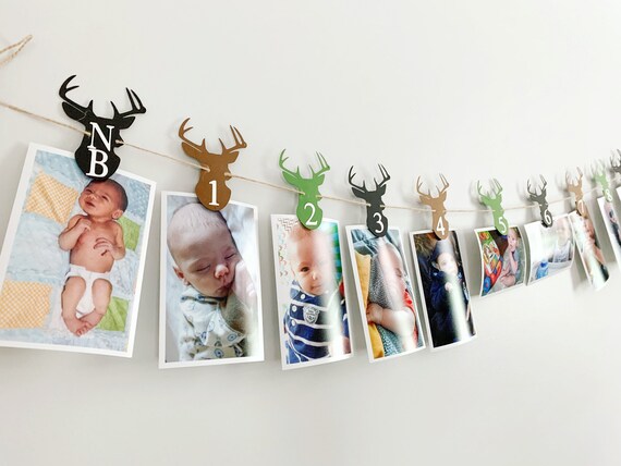 deer 1st birthday decorations, camo hunting birthday, hunting birthday, deer birthday, deer head decorations, woodland birthday Il_570xn