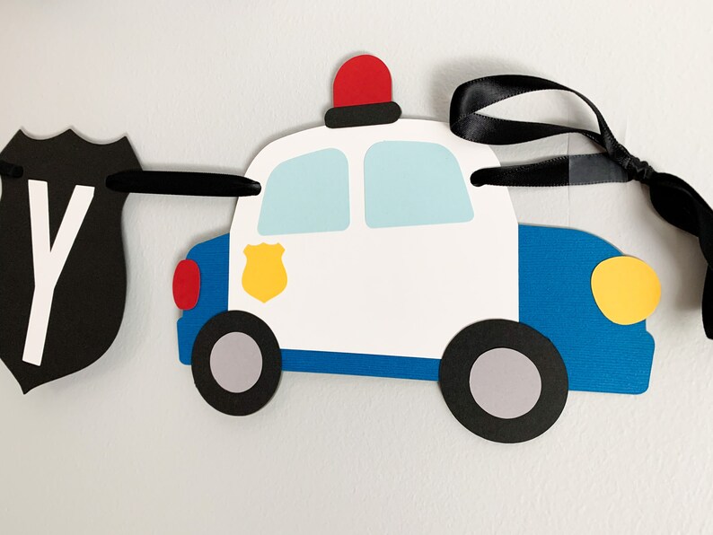 police happy birthday banner