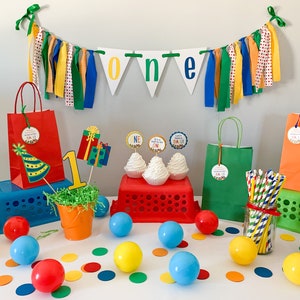 Let's Have a Ball Birthday Decorations, Primary Colors Birthday  Decorations, Rainbow Birthday Decorations, Colorful Birthday Decorations 