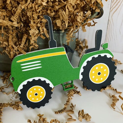 Blue Tractor Birthday Decorations Blue Tractor Baby Shower Etsy