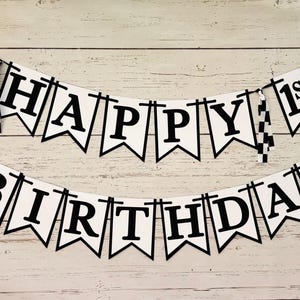 If you ain't first, you're last happy birthday banner fast one first birthday party