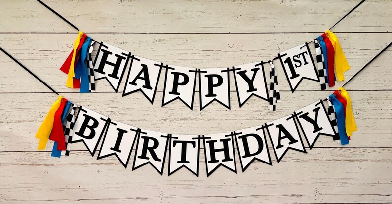 If you ain't first, you're last happy birthday banner fast one first birthday party