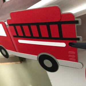 Firetruck Birthday Banner - Large 70.8x43.3 Inch Party Backdrop For Kids - Indoor/Outdoor Decoration - View #9