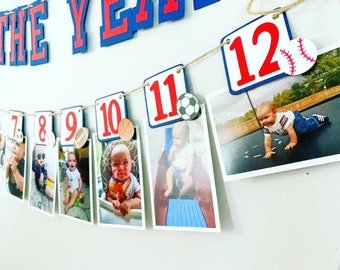 Sports 1st Birthday Party, All Star Sports Party, Rookie of the Year, Baseball Football Soccer Basketball, Custom Sports Banner, Multi-Sport