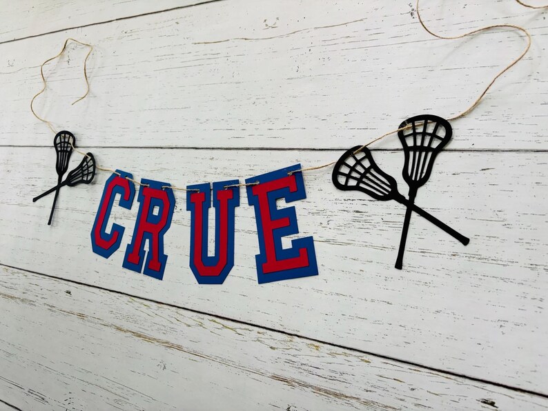 lacrosse custom phrase banner