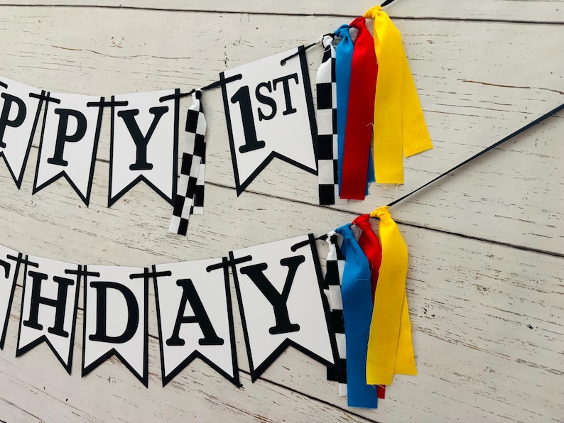 If you ain't first, you're last happy birthday banner fast one first birthday party