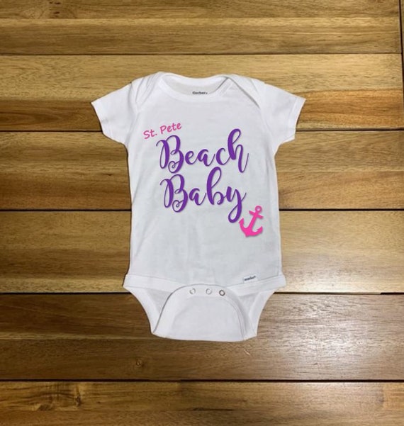 beach baby onesie
