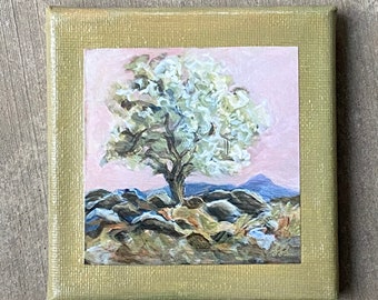 Miniature Painting, Print on Canvas, Artprint, 4" x 4" Print on Canvas