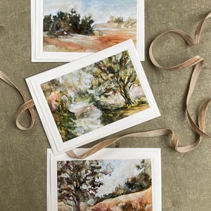Chêne, peinture Cartes artistiques, Arbres, Cartes de correspondance faites main, Cartes de correspondance vierges, Cartes de voeux