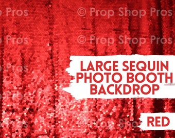 FREE SHIPPING Red Large Sequin Photo Booth Backdrop, Photo Booth Backdrop, Photographer Backdrop, Photography Backdrop, Sequin Backdrop