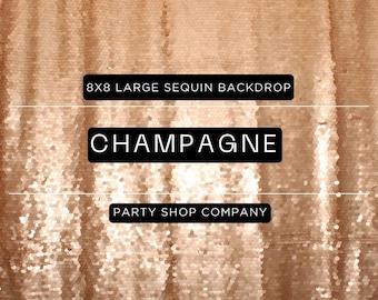FREE SHIP Champagne Large Sequin Photo Booth Backdrop, Photo Booth Backdrop, Photographer Backdrop, Photography Backdrop, Sequin Backdrop