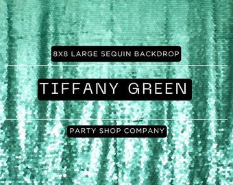 FREE SHIPPING Tiffany (Teal)  Large Sequin Photo Booth Backdrop, Photo Booth Backdrop, Photographer Backdrop, Photography Backdrop, Sequin