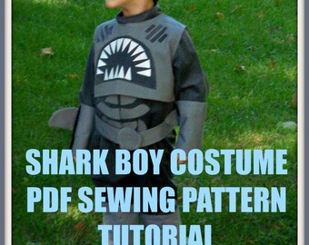 Sharkboy Project Kit Shark Boy Sewing Costume Kit Project Kit Sharkboy Costume Shark Boy Costume Materials DIY Costume Kit
