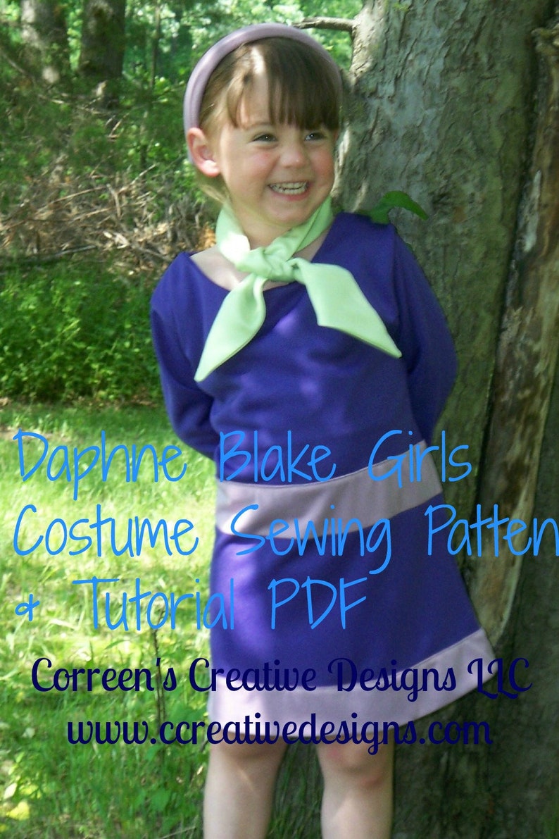 Child's Daphne Costume Sewing Pattern Daphne Dress PDF Etsy