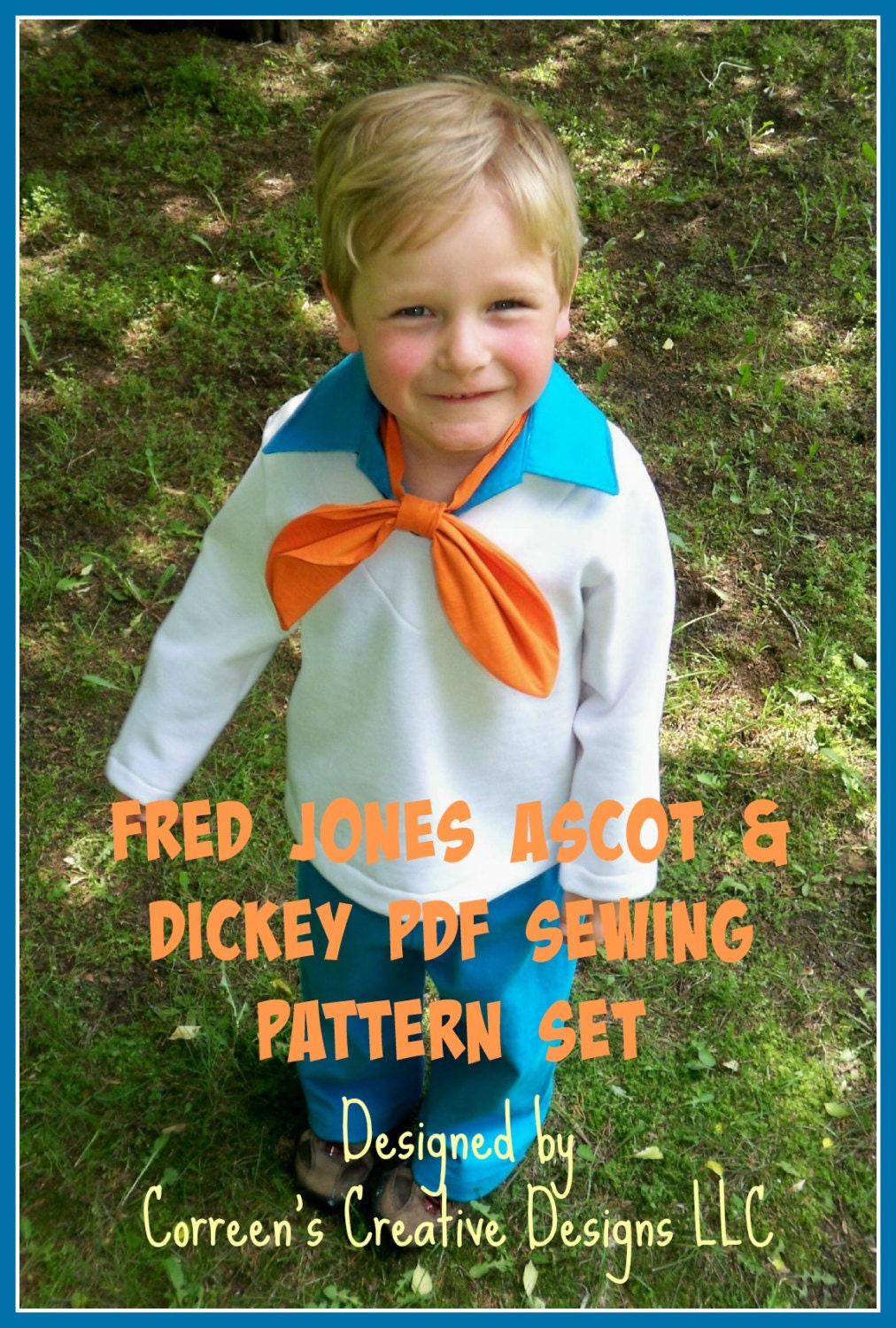 Fred Jones Kids Costume Collar and Ascot Sewing - Etsy Norway