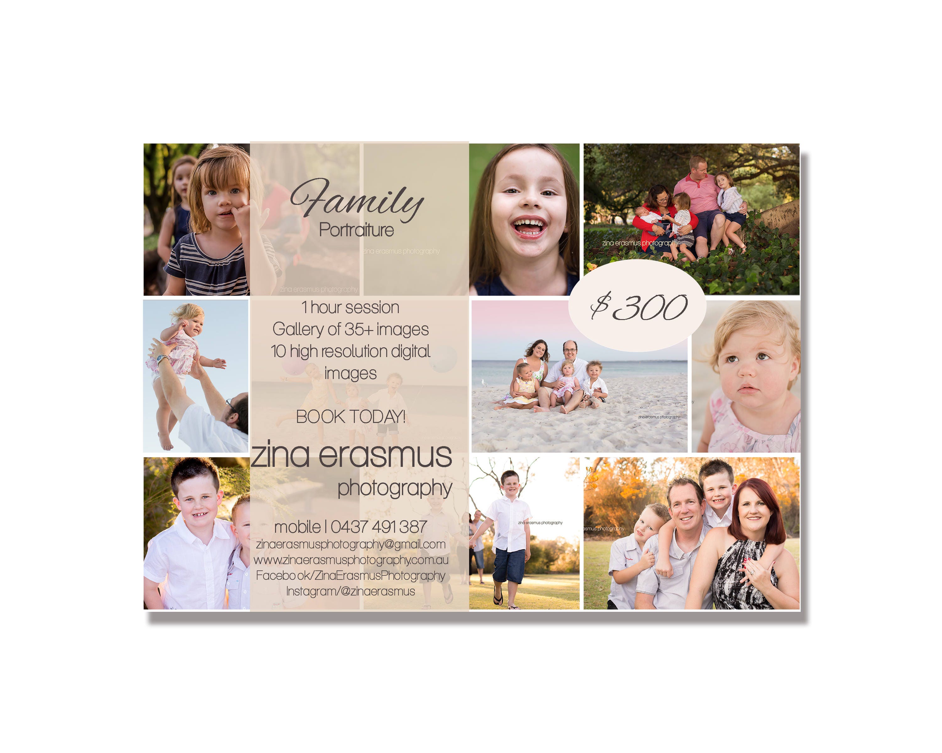 Family Photography Session Marketing Flyer Template Etsy