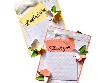 Thinking of You Floral Card (3d card, handmade card, floral card, mother's day card, thinking of you, special occasion, thank you card)