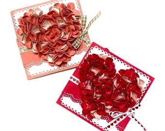 Lover's Hydrangea Heart Card (3D card, hydrangea card, valentine's day card, valentine's day gift, anniversary card, wedding card))