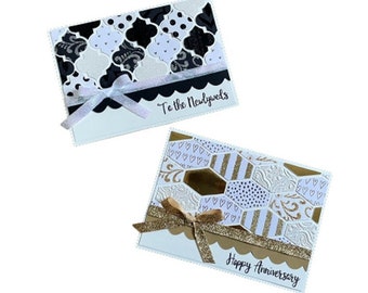 Tiled Elegance Formal Greeting Card for Weddings, Anniversaries, Engagements, and Congratulations
