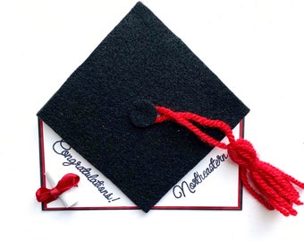 Graduation Hat Card (3D, pop up card, Graduation Gift, Handmade Card)