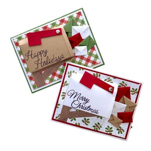Biglietto postale natalizio (biglietto 3D, biglietto di Natale, biglietto di auguri, biglietto d'auguri, biglietto fatto a mano, biglietto unico, regalo di Natale)