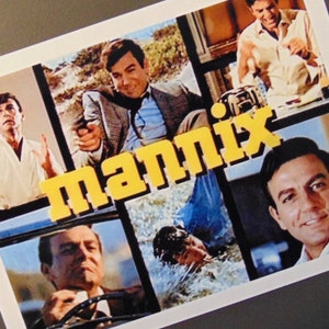 MANNIX TV Show Open Large Fridge MAGNET 1960&#39;s Detective Investigator Mike Connors New House Apartment Gift Man Cave Beer Fridge