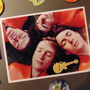 MONKEES 1960&#39;s TV Show Refrigerator Magnet Rock Music Band Home Apartment Fridge Retro Gift